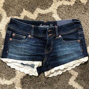 American Eagle Lace Trim Shorts